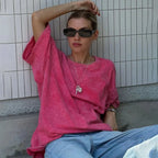 Oversized Cotton T-Shirt Casual Fit Zuri Lou