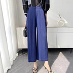 Pleated Wide Leg Casual Trousers Zuri Lou