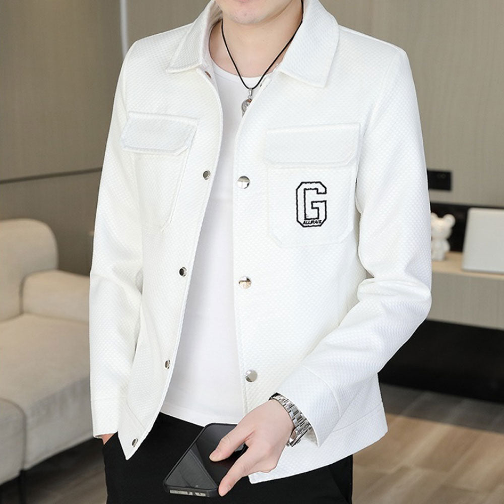 Embroidered Letter Windbreaker Jacket Zuri Lou