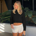 Women's Blue Knit Cardigan Zuri Lou