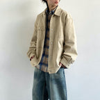 Cotton Work Jacket with Multiple Pockets Zuri Lou