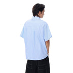 Graffiti Puppy Striped Button-Up Shirt Zuri Lou