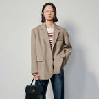 Oversized Blazer with Back Slit Zuri Lou