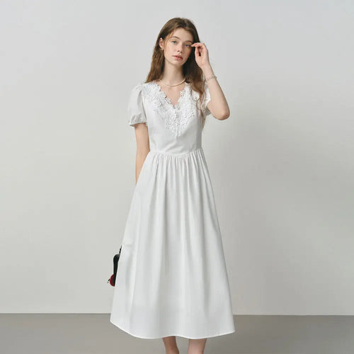 3D Floral Lace Fitted Dress Zuri Lou