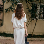 White Polo Skirt Set Zuri Lou