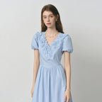 3D Floral Lace Fitted Dress Zuri Lou