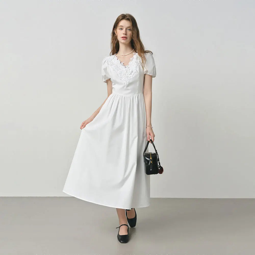 3D Floral Lace Fitted Dress Zuri Lou