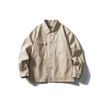 Cotton Work Jacket with Multiple Pockets Zuri Lou