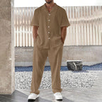 Casual Short-Sleeve Shirt & Trousers Set Zuri Lou