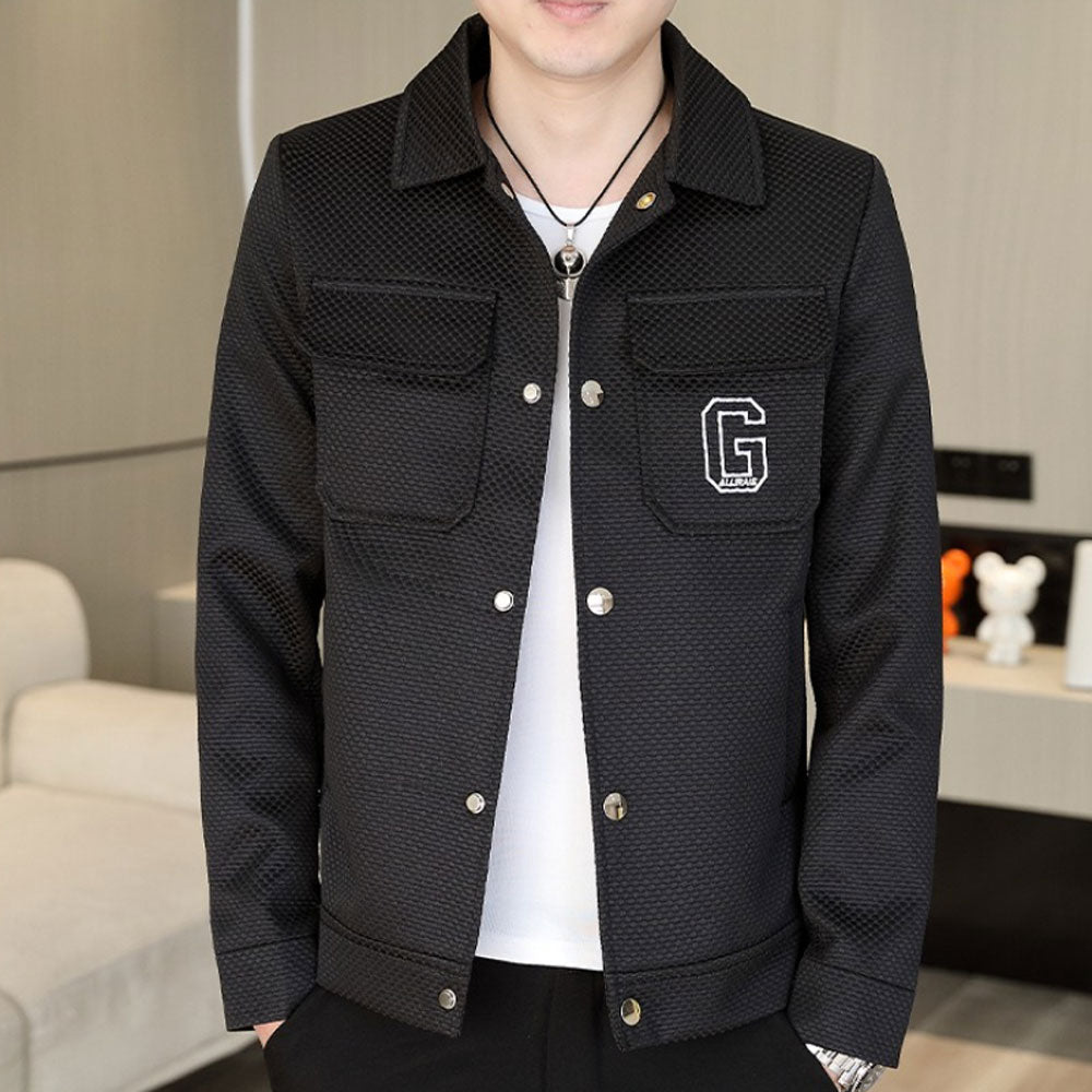 Embroidered Letter Windbreaker Jacket Zuri Lou