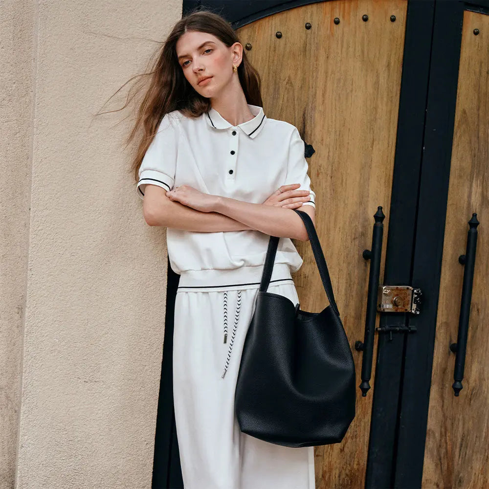 White Polo Skirt Set Zuri Lou