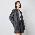 Oversized Blazer with Back Slit Zuri Lou