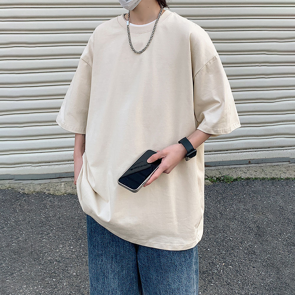 Oversized Elegant Cotton T-Shirt Zuri Lou