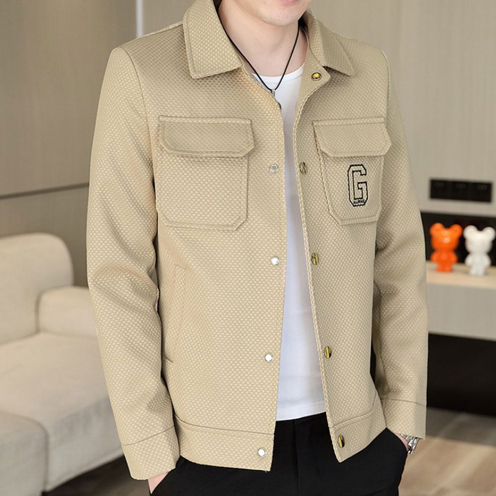 Embroidered Letter Windbreaker Jacket Zuri Lou