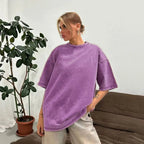 Oversized Cotton T-Shirt Casual Fit Zuri Lou