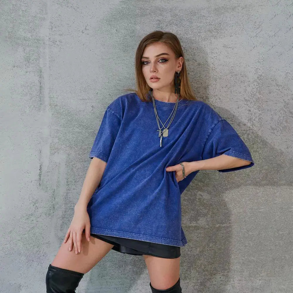 Oversized Cotton T-Shirt Casual Fit Zuri Lou